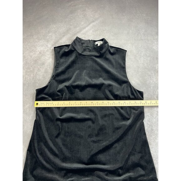 Tyler Böe Black Velvet Feather-Hem Holiday Party Dress NWT – Size L - Picture 3 of 7